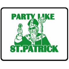  St  Patricks Day  Fleece Blanket (medium)  by Valentinaart