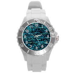 Wall Metal Steel Reflexions Round Plastic Sport Watch (l) by Nexatart