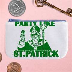  St  Patricks Day  Large Coin Purse by Valentinaart