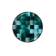 Background Squares Metal Green Hat Clip Ball Marker by Nexatart