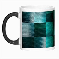 Background Squares Metal Green Morph Mugs by Nexatart