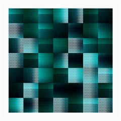 Background Squares Metal Green Medium Glasses Cloth by Nexatart