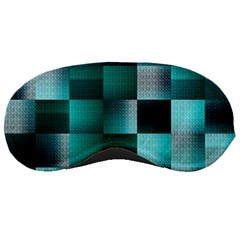 Background Squares Metal Green Sleeping Masks by Nexatart