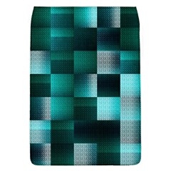 Background Squares Metal Green Flap Covers (l)  by Nexatart