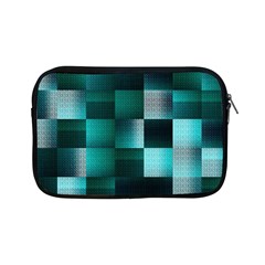 Background Squares Metal Green Apple Ipad Mini Zipper Cases by Nexatart