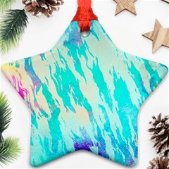 Blue Background Art Abstract Watercolor Ornament (star) by Nexatart