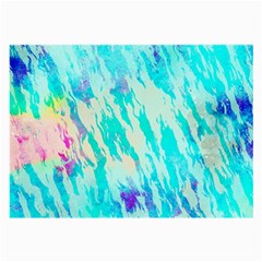 Blue Background Art Abstract Watercolor Large Glasses Cloth (2-side) by Nexatart