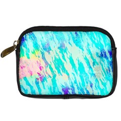 Blue Background Art Abstract Watercolor Digital Camera Cases by Nexatart