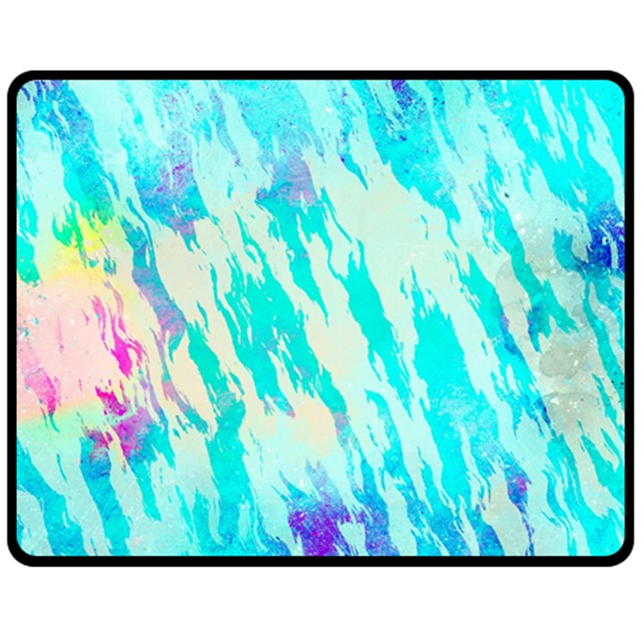 Blue Background Art Abstract Watercolor Fleece Blanket (Medium) 