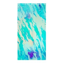 Blue Background Art Abstract Watercolor Shower Curtain 36  X 72  (stall)  by Nexatart