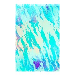 Blue Background Art Abstract Watercolor Shower Curtain 48  X 72  (small) 