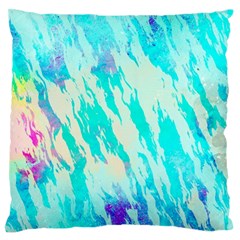 Blue Background Art Abstract Watercolor Standard Flano Cushion Case (one Side) by Nexatart