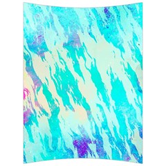 Blue Background Art Abstract Watercolor Back Support Cushion by Nexatart