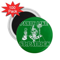  St  Patricks Day  2 25  Magnets (100 Pack)  by Valentinaart