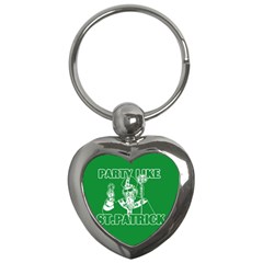  St  Patricks Day  Key Chains (heart)  by Valentinaart