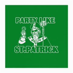  St  Patricks Day  Medium Glasses Cloth (2-side) by Valentinaart