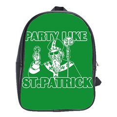  St  Patricks Day  School Bag (large) by Valentinaart