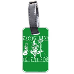  St  Patricks Day  Luggage Tags (two Sides) by Valentinaart