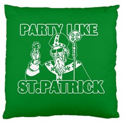  St  Patricks Day  Large Cushion Case (two Sides) by Valentinaart