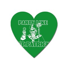  St  Patricks Day  Heart Magnet by Valentinaart