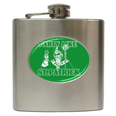  St  Patricks Day  Hip Flask (6 Oz) by Valentinaart