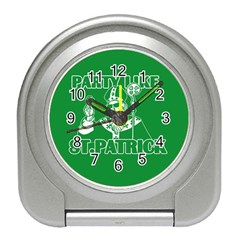  St  Patricks Day  Travel Alarm Clocks by Valentinaart