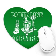  St  Patricks Day  Heart Mousepads by Valentinaart