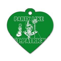  St  Patricks Day  Dog Tag Heart (one Side)