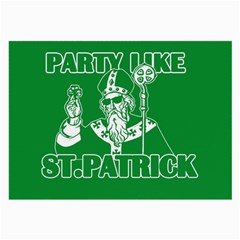  St  Patricks Day  Large Glasses Cloth by Valentinaart