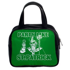  St  Patricks Day  Classic Handbags (2 Sides) by Valentinaart