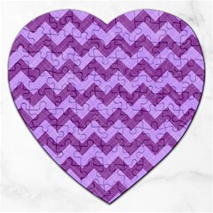 Background Fabric Violet Jigsaw Puzzle (heart) by Nexatart