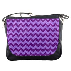 Background Fabric Violet Messenger Bags by Nexatart