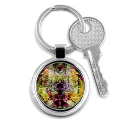 Background Art Abstract Watercolor Key Chains (round)  by Nexatart