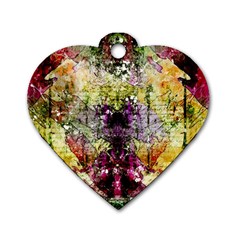 Background Art Abstract Watercolor Dog Tag Heart (two Sides) by Nexatart