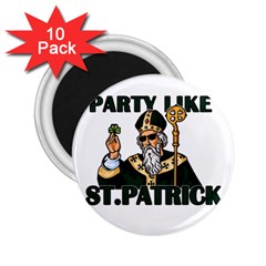  St  Patricks Day  2 25  Magnets (10 Pack)  by Valentinaart