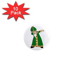  St  Patrick  Dabbing 1  Mini Magnet (10 Pack)  by Valentinaart