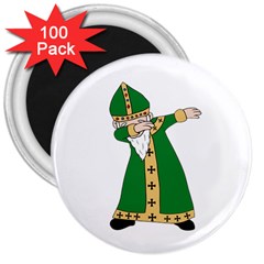  St  Patrick  Dabbing 3  Magnets (100 Pack) by Valentinaart