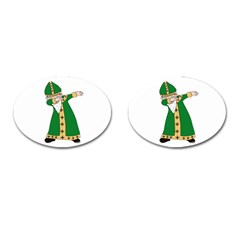  St  Patrick  Dabbing Cufflinks (oval) by Valentinaart