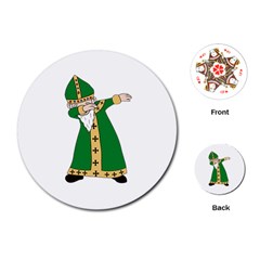  St  Patrick  Dabbing Playing Cards (round)  by Valentinaart