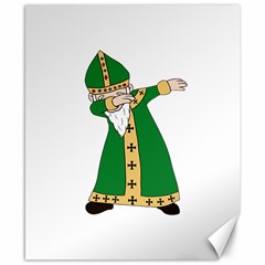  St  Patrick  Dabbing Canvas 8  X 10  by Valentinaart