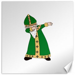  St  Patrick  Dabbing Canvas 12  X 12   by Valentinaart