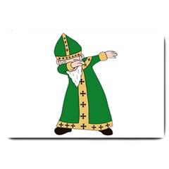  St  Patrick  Dabbing Large Doormat  by Valentinaart