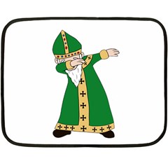  St  Patrick  Dabbing Fleece Blanket (mini) by Valentinaart