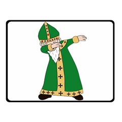  St  Patrick  Dabbing Fleece Blanket (small) by Valentinaart