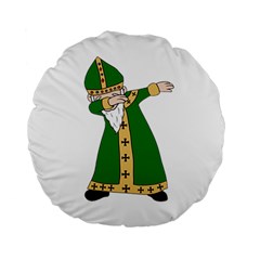  St  Patrick  Dabbing Standard 15  Premium Round Cushions by Valentinaart