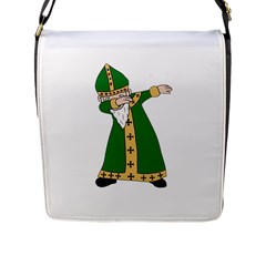  St  Patrick  Dabbing Flap Messenger Bag (l)  by Valentinaart