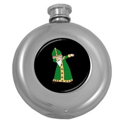  St  Patrick  Dabbing Round Hip Flask (5 Oz) by Valentinaart