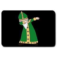  St  Patrick  Dabbing Large Doormat  by Valentinaart