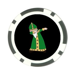  St  Patrick  Dabbing Poker Chip Card Guard by Valentinaart