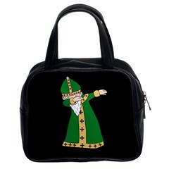  St  Patrick  Dabbing Classic Handbags (2 Sides) by Valentinaart